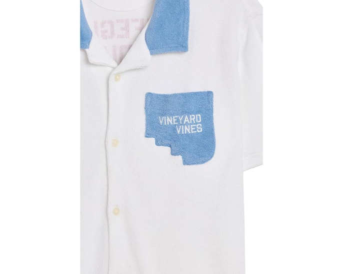 Детская рубашка поло Vineyard Vines Shark с принтом акулы