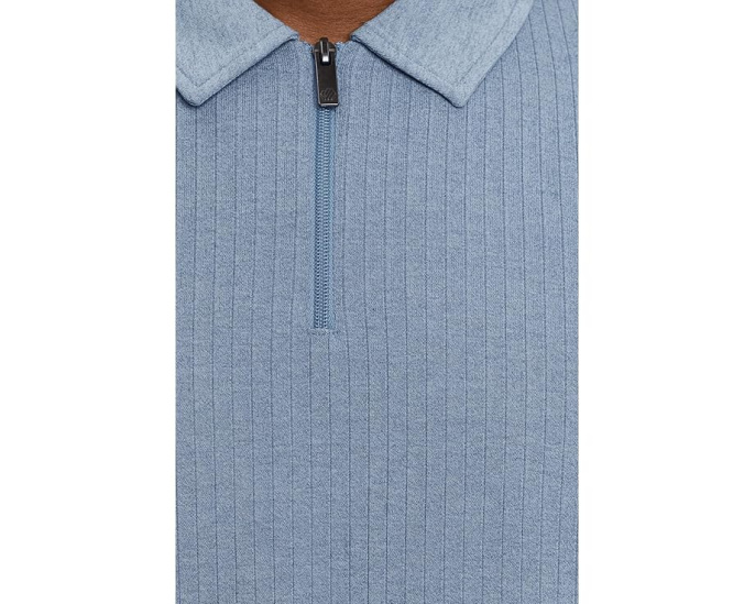 Поло Johnston & Murphy Finn Ribbed Zip на молнии с ребристым эффектом