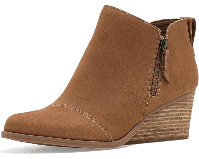 Ботинки TOMS Goldie на танкетке с застежкой-молнией