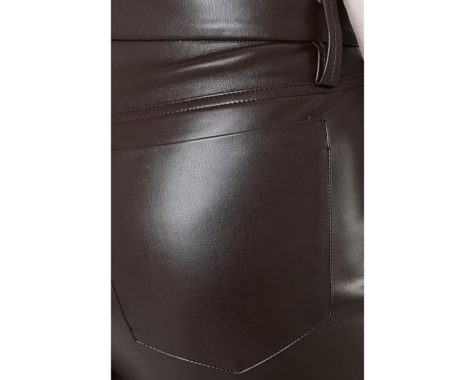 Брюки Joe's Jeans The Leather Lou Lou кожаные широкие