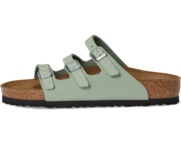 Сандалии Birkenstock Florida из нубука с пробковой стелькой