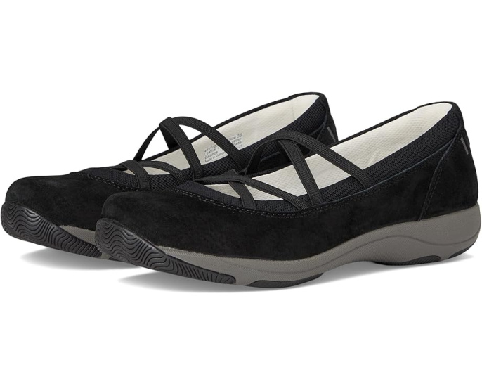Мокасины Dansko Harper из замши с эластичными ремешками