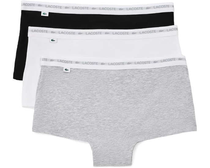 Хлопковые шорты Lacoste Cotton Stretch Boyshorts