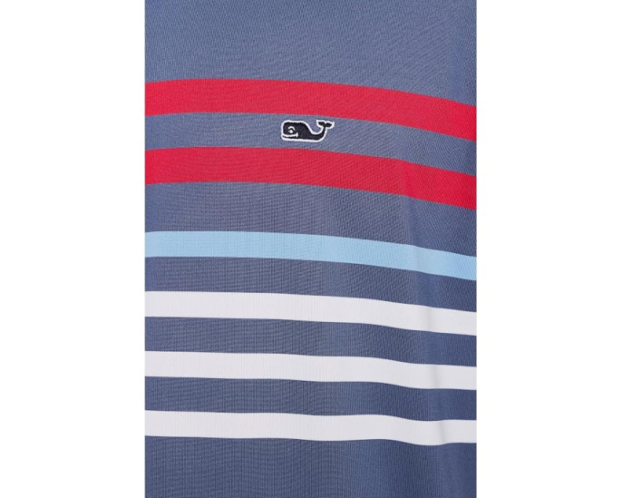Рубашка-поло Conch Stripe Sankaty с принтом от Vineyard Vines