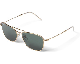Ray-Ban солнцезащитные очки Caravan Reverse 58 мм с металлической оправой