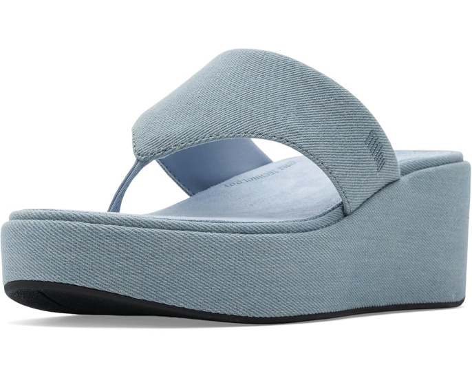 FitFlop Сандалии Platfforms Denim на клиновидном каблуке