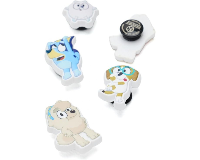 Набор жетонов Jibbitz Bluey 5 штук для обуви Crocs