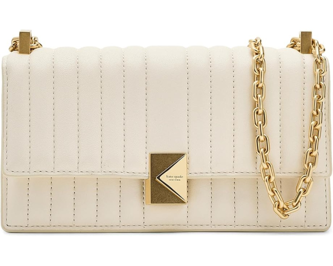 Мини-кроссбоди Deco Quilted Leather Mini Flap Chain с цепочкой от Kate Spade New York