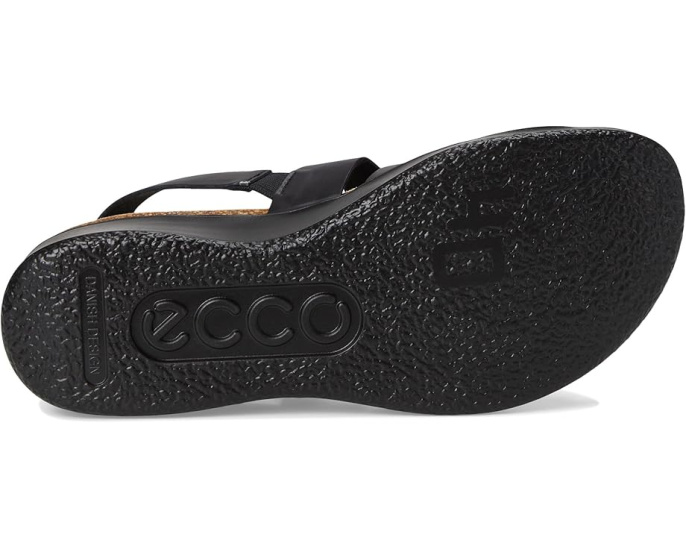 Сандалии ECCO Flowt Wedge Cork Oasis на клине с пробковой стелькой и кожаными ремешками