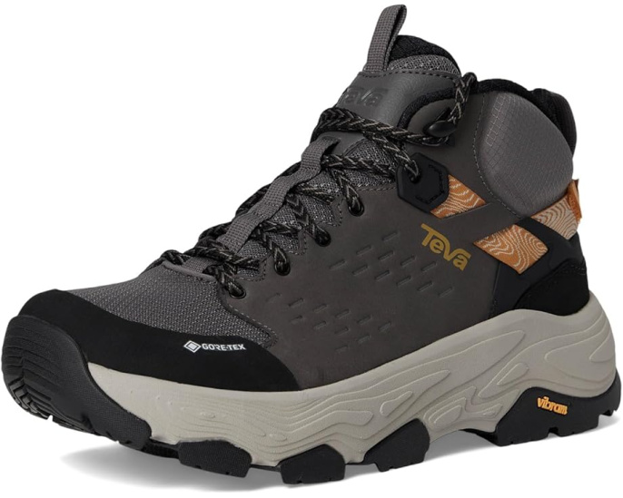 Трекинговые ботинки Teva Grandview Max GTX с мембраной GORE-TEX и подошвой Vibram