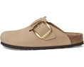 Клоги Birkenstock Boston Big Buckle из нубука с пробковой стелькой