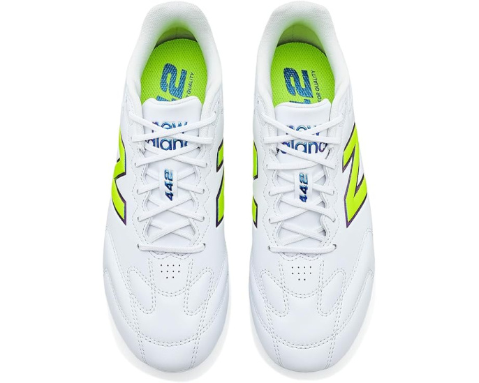 New Balance 442 Team FG V3 бутсы белые с шипами