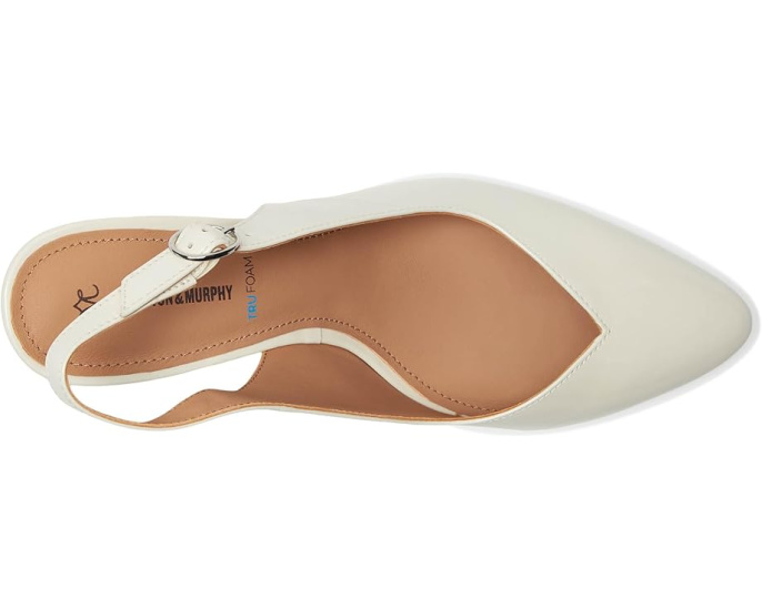 Лодочки Vicki Slingback Pump с зауженным носком и ремешком на щиколотке Johnston & Murphy