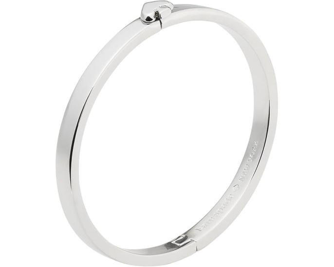 Тонкий металлический браслет Everyday Spade Kate Spade New York серебристый