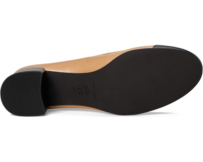 Туфли лодочки Tory Burch 45 мм Cap Toe с бантом и блочным каблуком