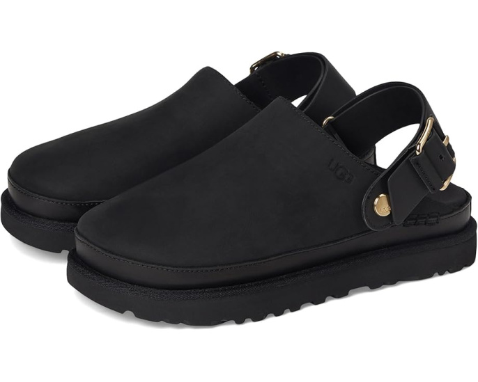 UGG Goldenstar Villa Clogs из нубука с регулируемым задним ремешком
