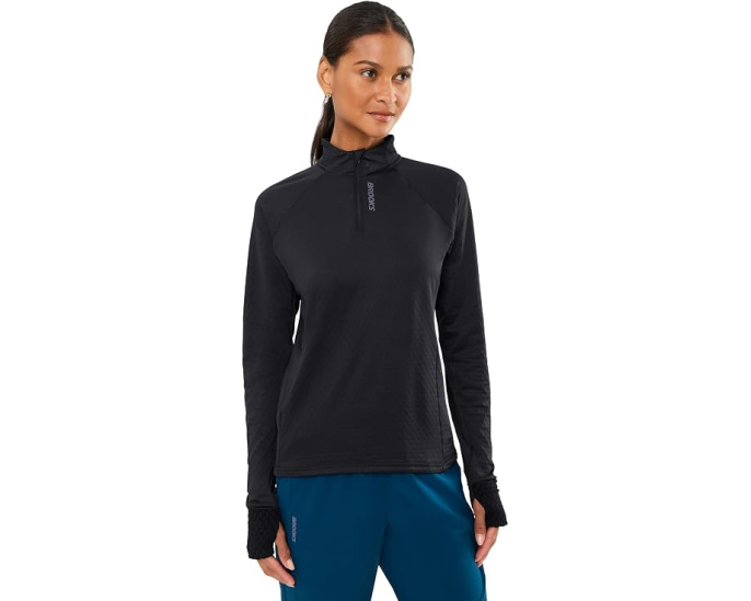 Brooks Momentum Thermal 1/4 Zip термофутболка для бега