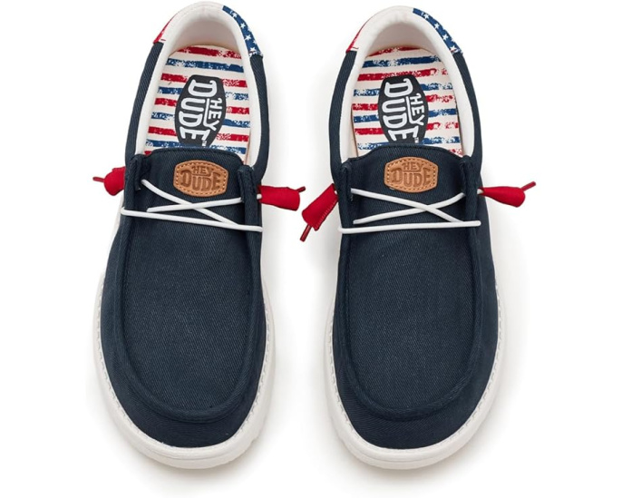 Hey Dude Wally Americana кроссовки с низким верхом и технологией Flex & Fold