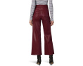 Joe's Jeans The Mia Wide Leg Ankle Coated джинсы с покрытием и длиной до щиколотки
