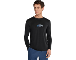 Длинная футболка Quiksilver Everyday Graphic Long Sleeve Surf Tee свободного кроя