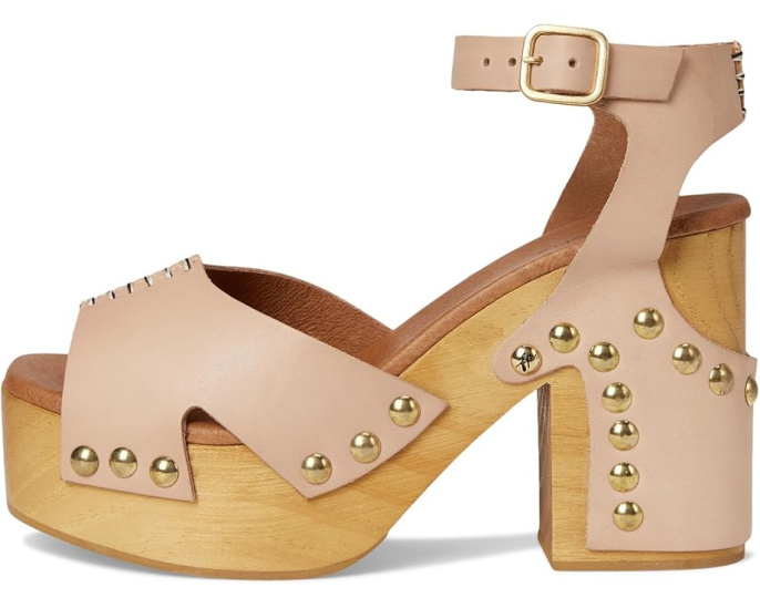 Клог Cecily Clog от Free People с деревянной платформой и квадратным носком