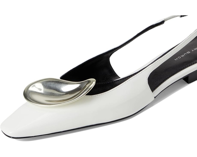 Босоножки Patos Slingback от Tory Burch на квадратном каблуке