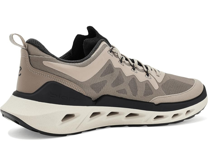 ECCO Biom 720 Breathru Lace-Up бежевые кроссовки из кожи для лета