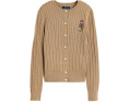 Polo Bear Mini-Cable Cotton Cardigan (Big Kid)