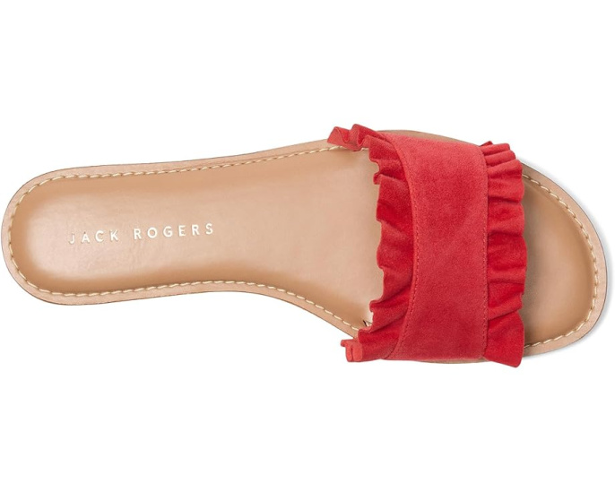 Сланцы Jack Rogers Rozette с рюшами и квадратным носком