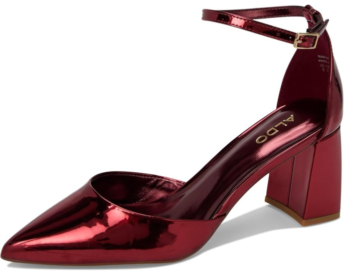 Босоножки ALDO Jan на каблуке с острым носком и ремешком на щиколотке
