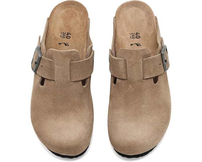 Клоги Fanny Wedge из замши Birkenstock