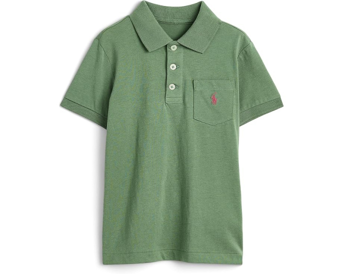 Детское поло Cotton Jersey Pocket Polo Ralph Lauren