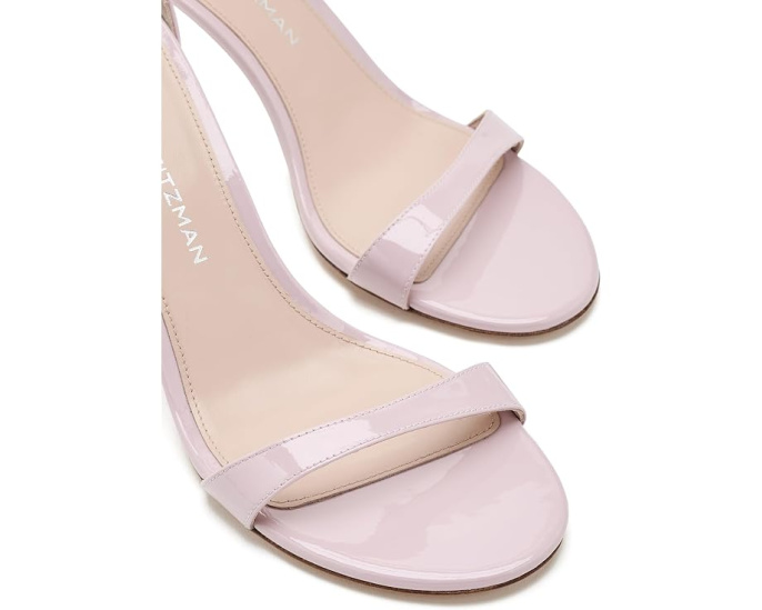 Босоножки Nudist II Sandal 75 на шпильке с глянцевым верхом Stuart Weitzman