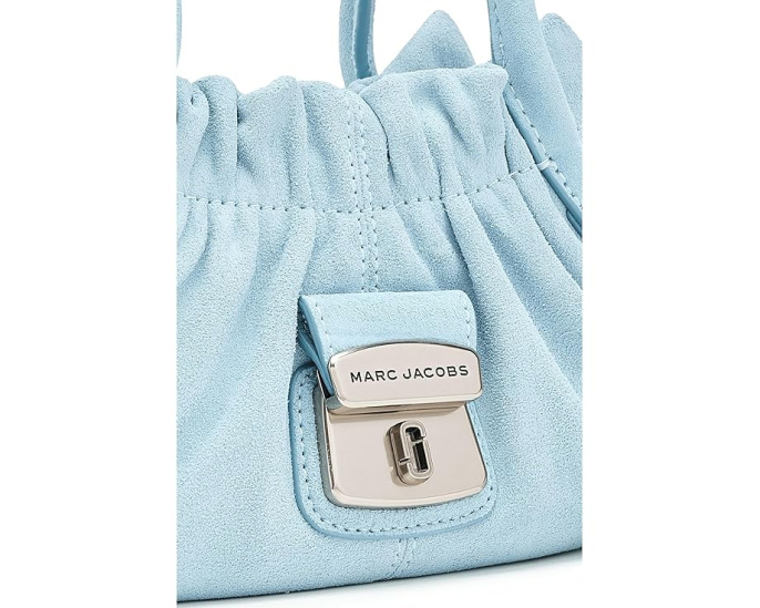 Маленький саквояж Marc Jacobs The Cristina из хлопка с деним-эффектом