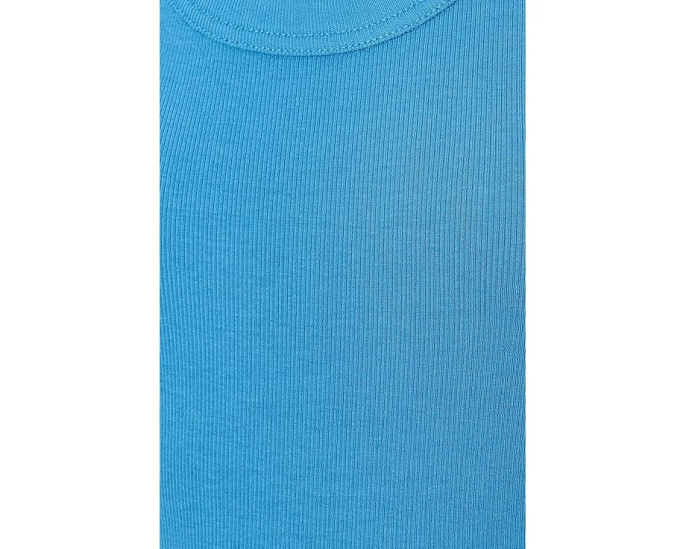 Топ NIC+ZOE Perfect Knit Rib Scoop Tank бирюзового цвета