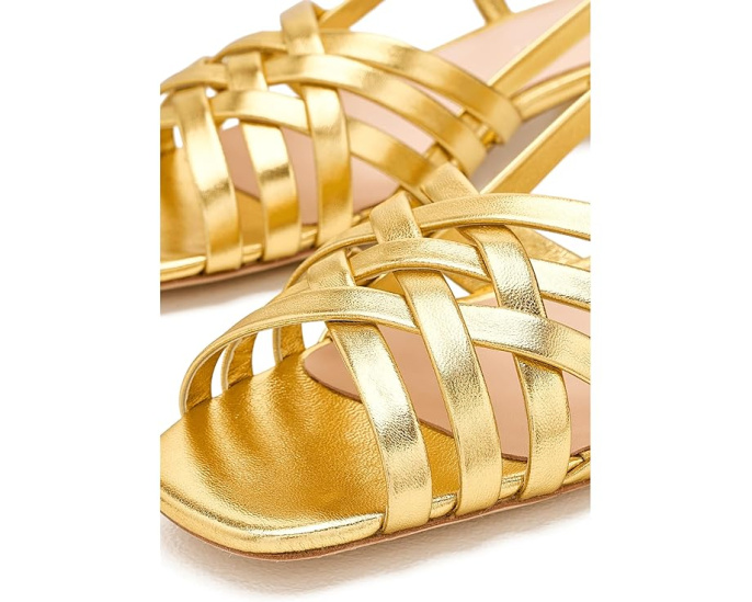 Loeffler Randall Shelly Wrap сандалии с плетением и ракушкой