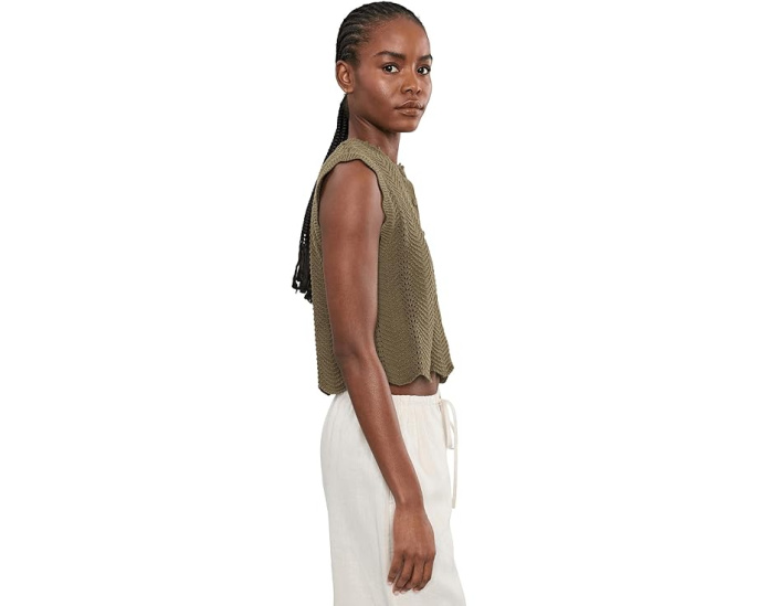 Топ Kim с волнистой строчкой и пуговицами Madewell