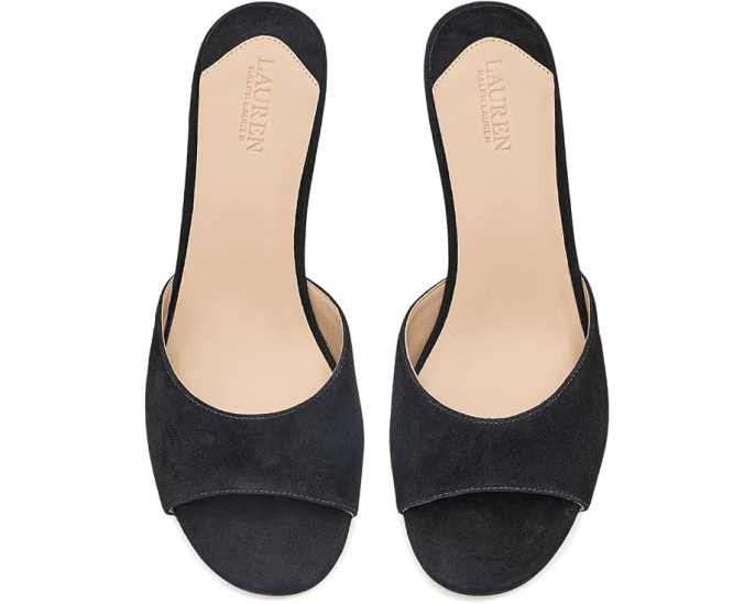 Босоножки Francesca Suede Mule замшевые бренда Lauren Ralph Lauren