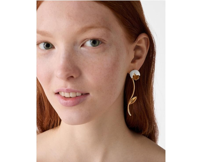 Серьги Kate Spade New York Golden Bloom с цветочным дизайном