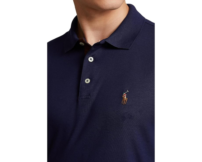 Classic Fit Long Sleeve Soft Touch Polo Shirt