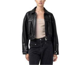 Epic Moment Leather Bomber Jacket