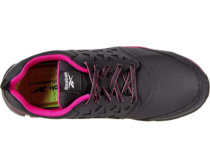 Кроссовки Reebok Sublite Cushion Work Comp Toe EH Черно-розовые