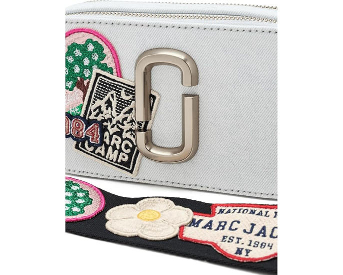 Джинсовая сумка Marc Jacobs The Camp Patchwork Denim Snapshot