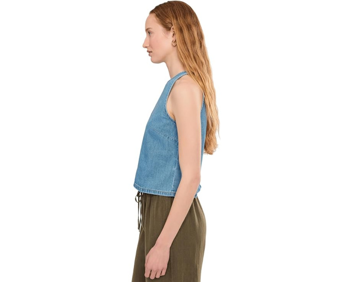 Madewell Топ-халтер Airy Denim из денима