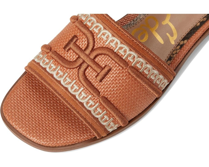 Сандалии Sam Edelman Stevie с плетеным верхом и логотипом Double E
