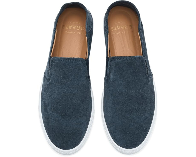 Кроссовки GREATS Reign Slip-On из нубука со складывающимся задником