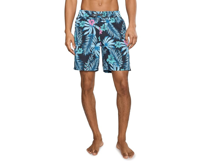 Плавки Hurley Floral Volley с цветочным принтом и защитой UPF 50+