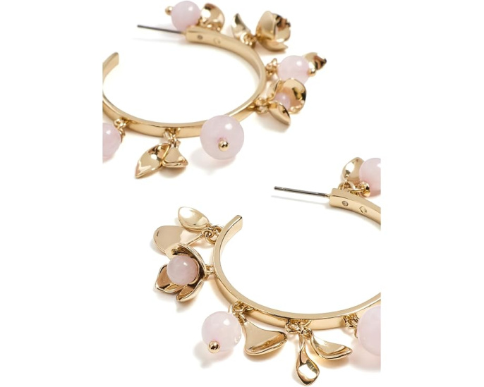 Серьги-кольца Gilded Garden от Kate Spade New York с подвесками
