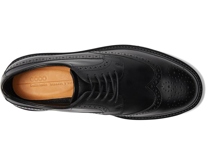 Оксфорды ECCO London Wing Tip с перфорацией и кожаным верхом
