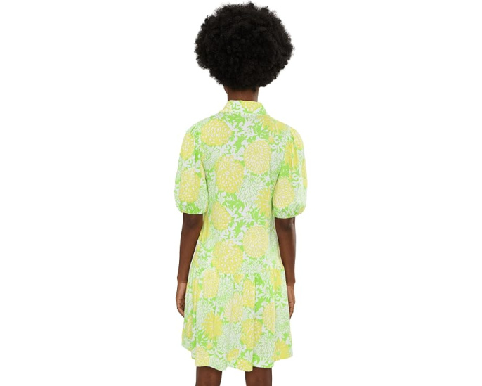 Платье Bingley от Lilly Pulitzer в стиле рубашки с цветочным принтом и рукавами 3/4